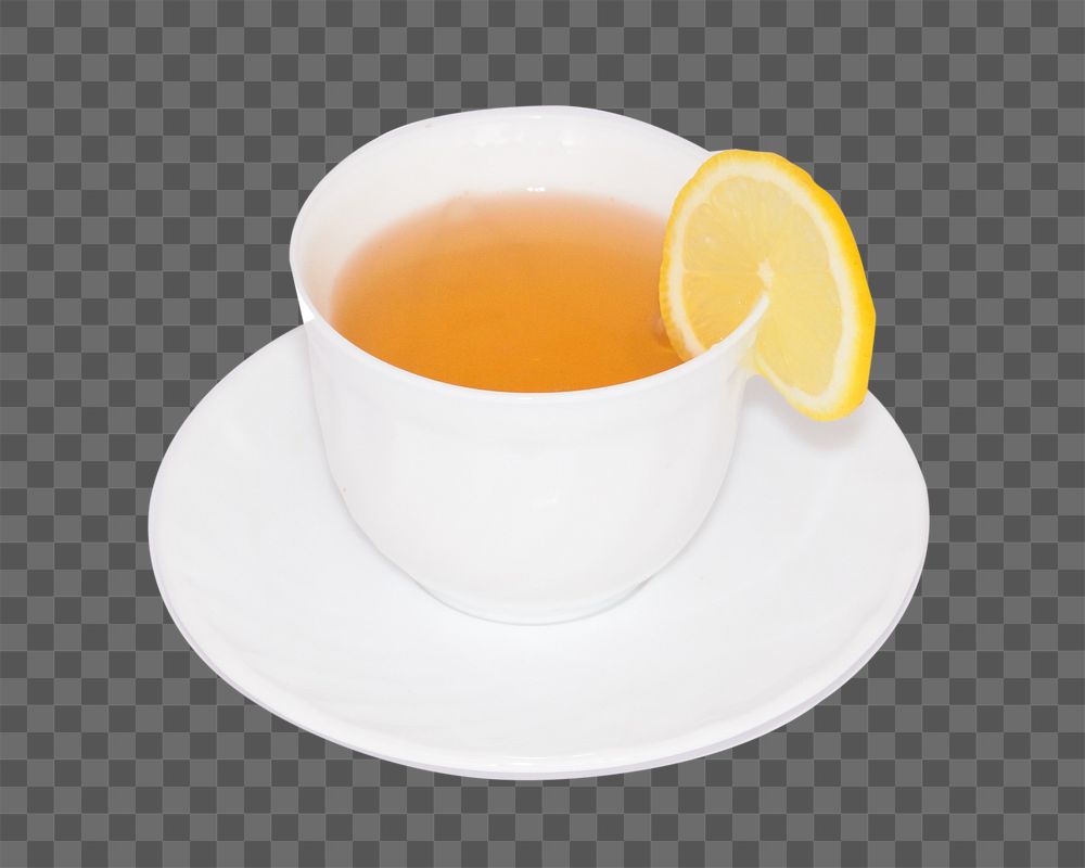 Tea cup png collage element, transparent background