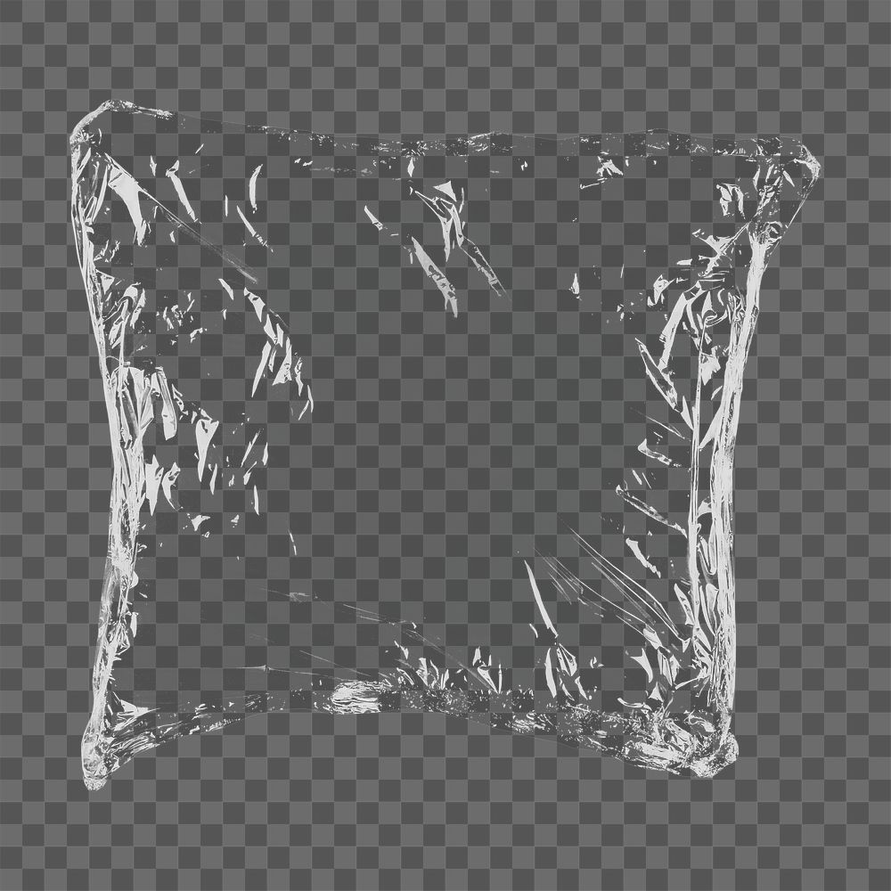 Plastic wrap png, isolated object, transparent background