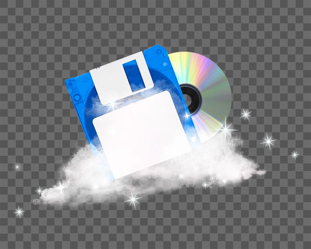 Aesthetic CD disk png sticker, transparent background
