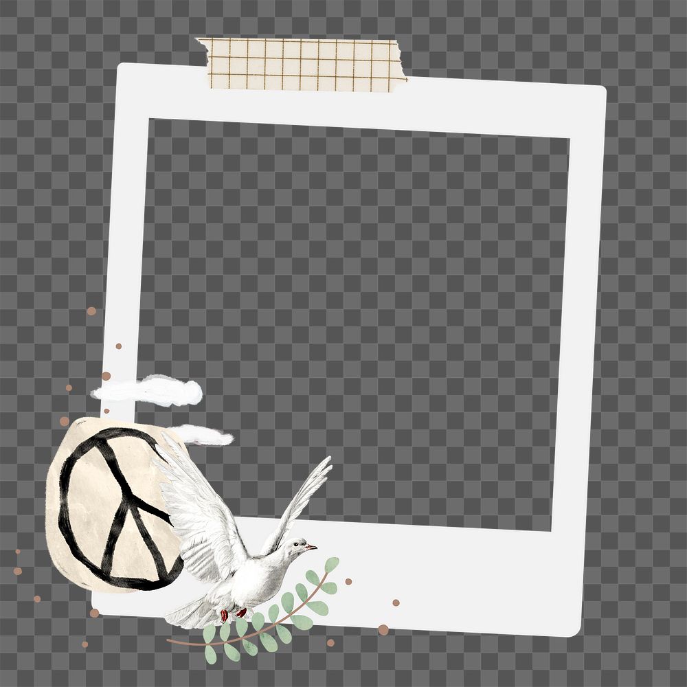 Peace dove png frame, retro | Premium PNG - rawpixel