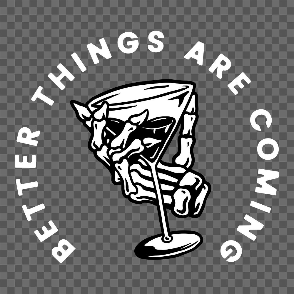 Png better things are coming illustration, transparent background