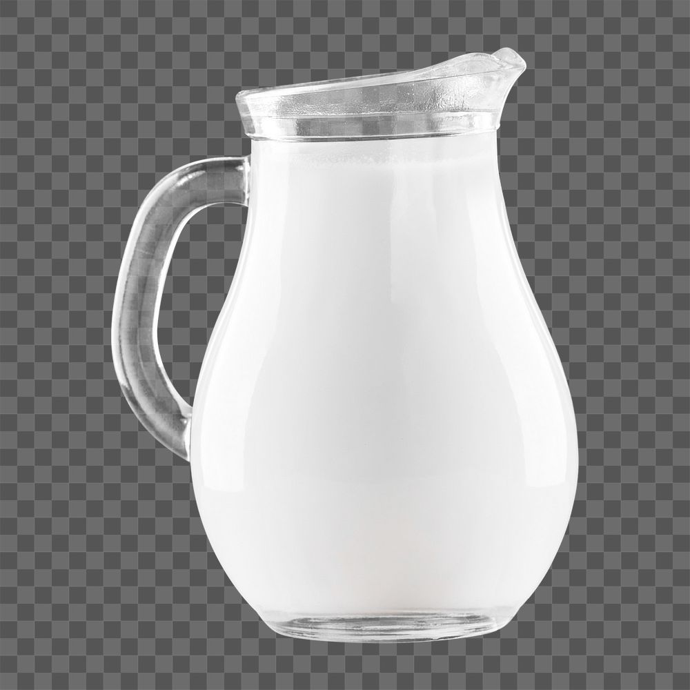 PNG milk jug drink, collage element, transparent background