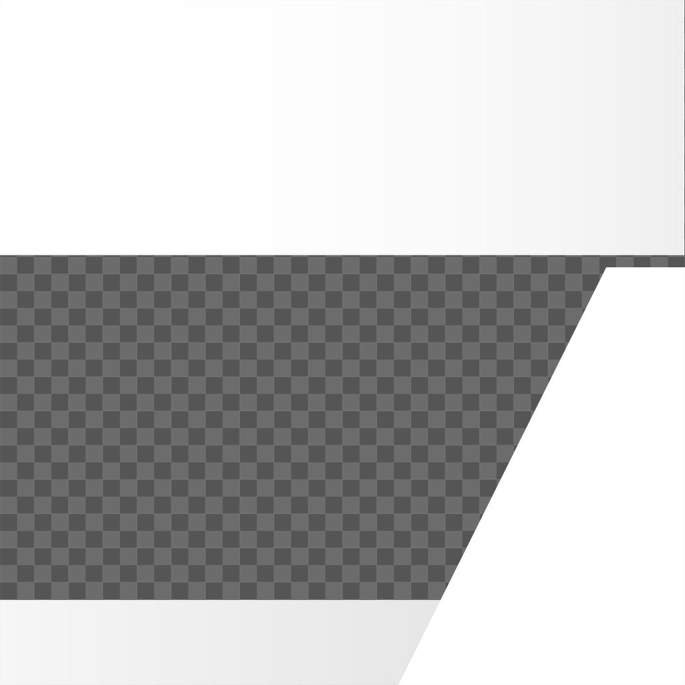 PNG off-white frame, transparent background