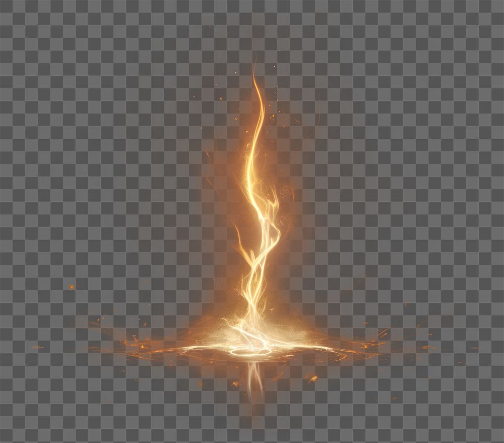 PNG Magic thunderstorm lightning bonfire. AI generated Image by rawpixel.