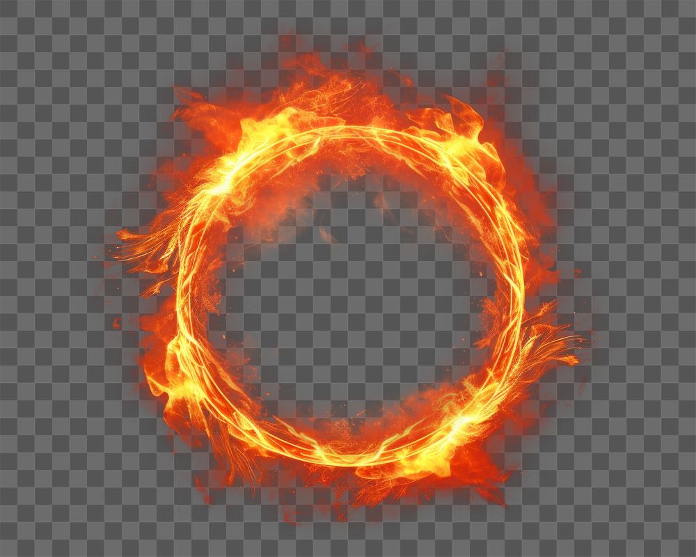 PNG ring of fire effect, transparent background AI generated image by rawpixel