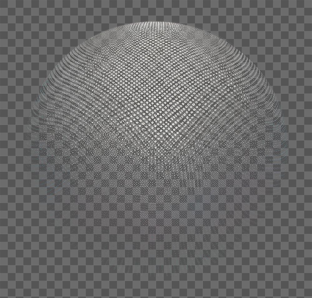 PNG Half tone effect backgrounds sphere black