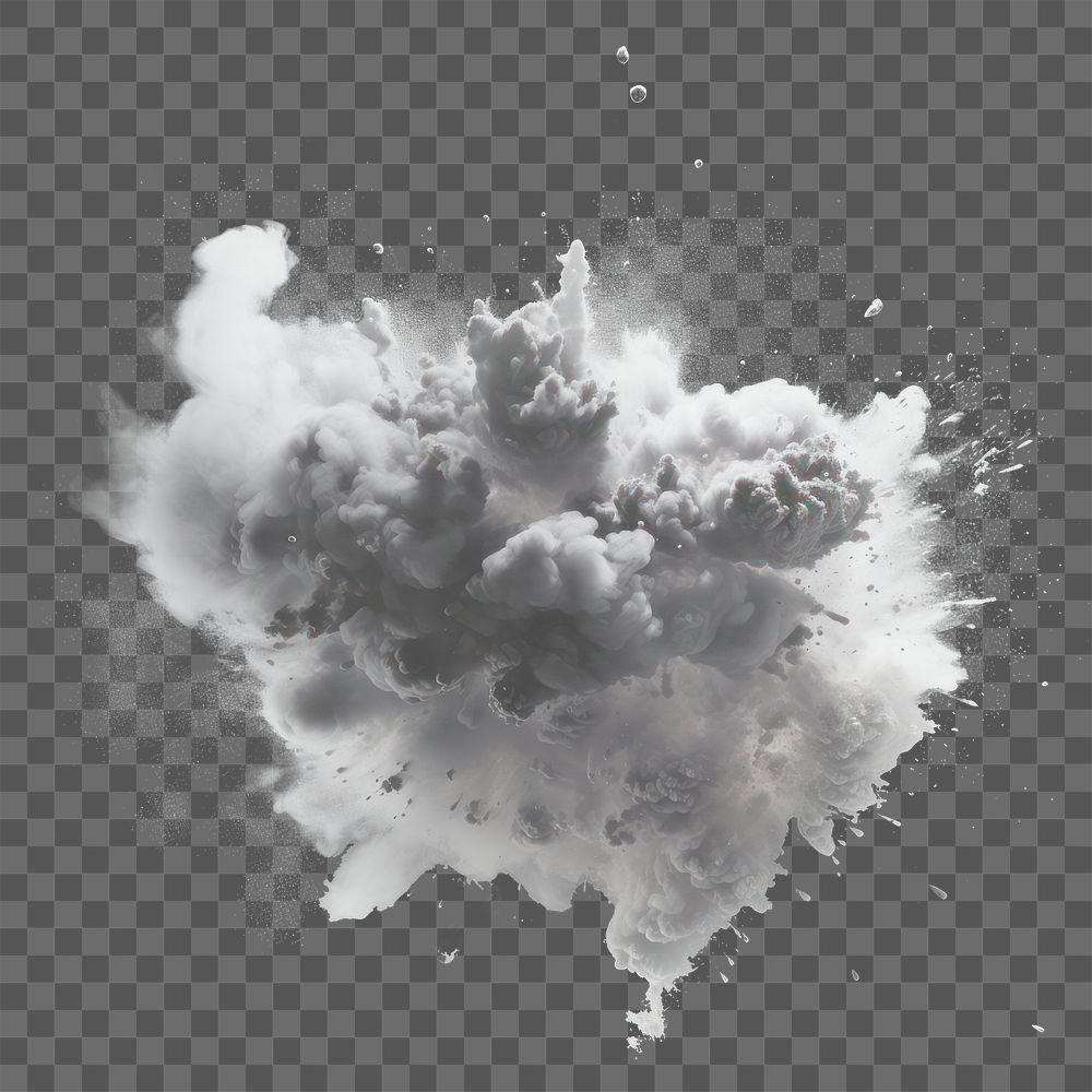 PNG Large explosion exploding abstract cloud