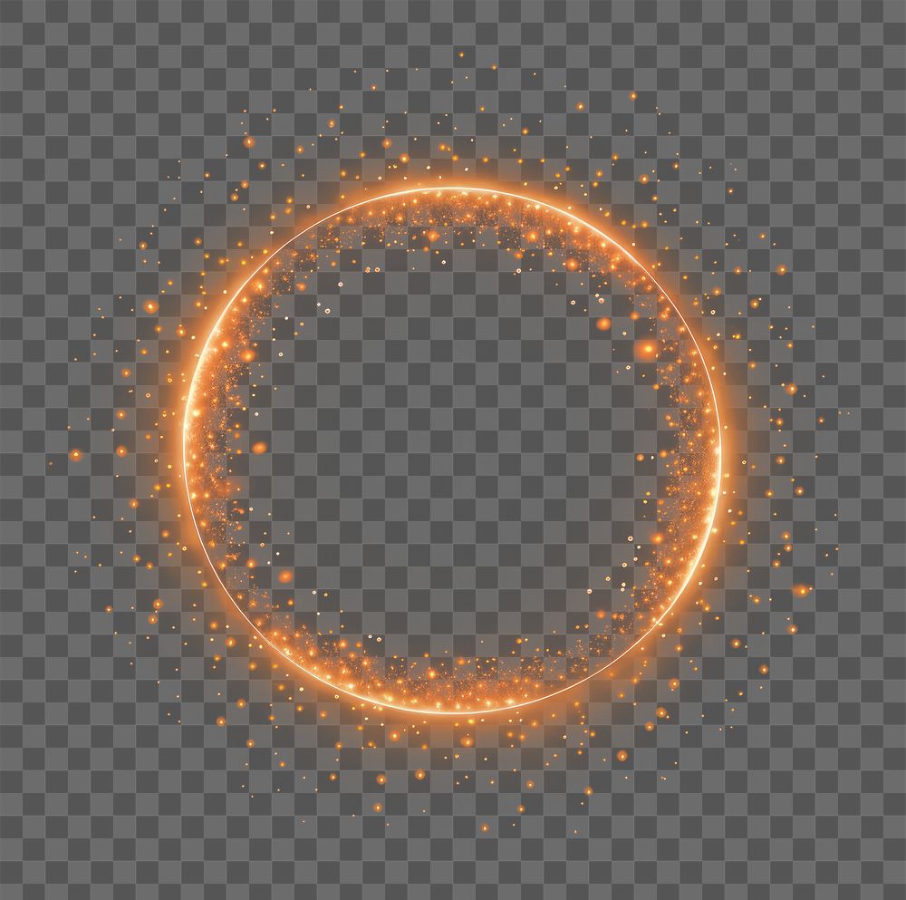 PNG  Circle shape bokeh element  effect, transparent background