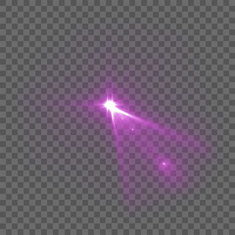 Sunburst png pink light effect sticker, transparent background