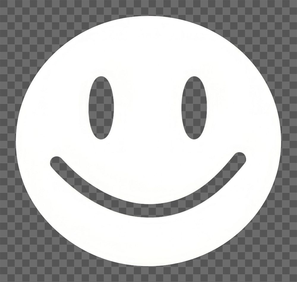PNG Smile emotion face white black line. AI generated Image by rawpixel.