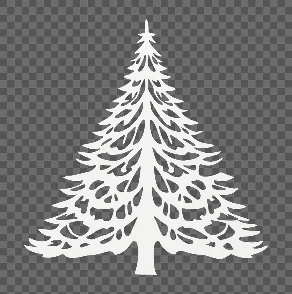 PNG Christmas tree christmas white white background. AI generated Image by rawpixel.