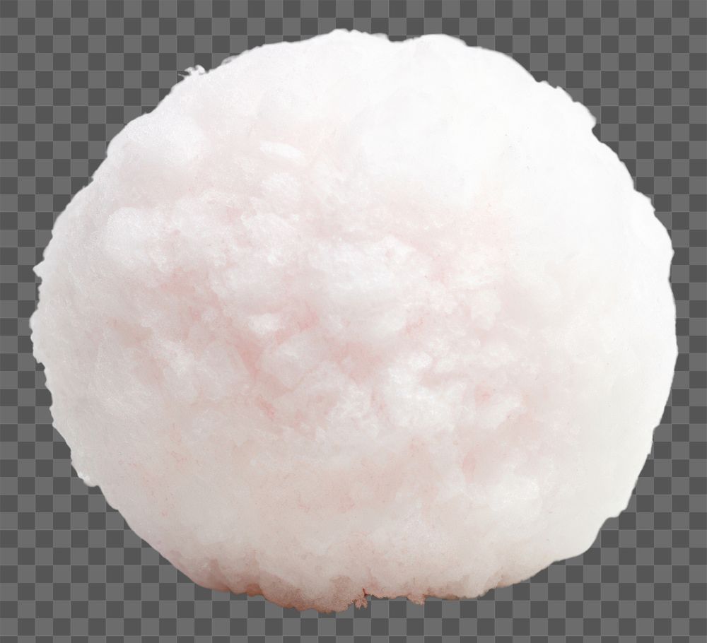 PNG Snow ball white white background freshness. AI generated Image by rawpixel.