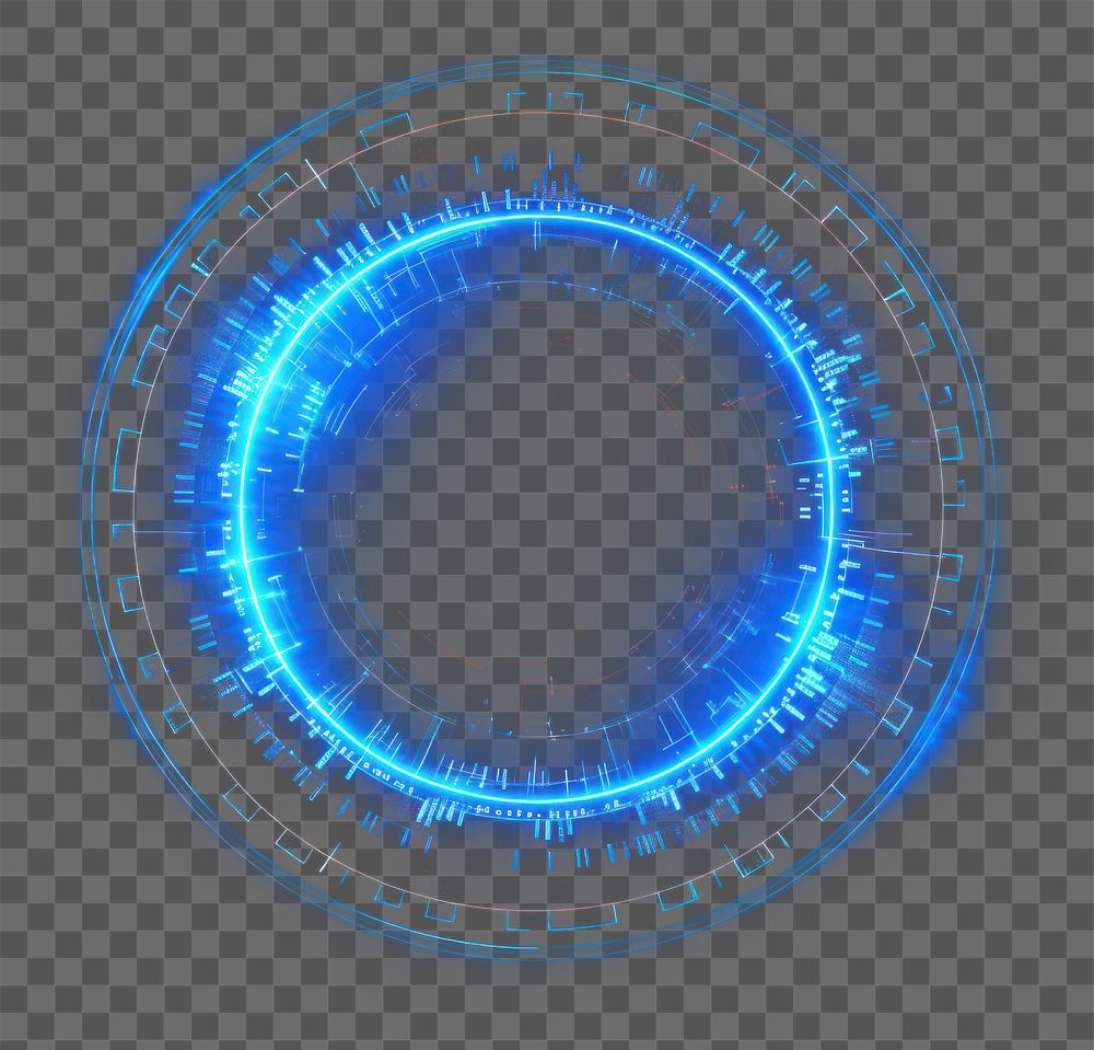 PNG Circle light backgrounds technology blue. AI generated Image by rawpixel.