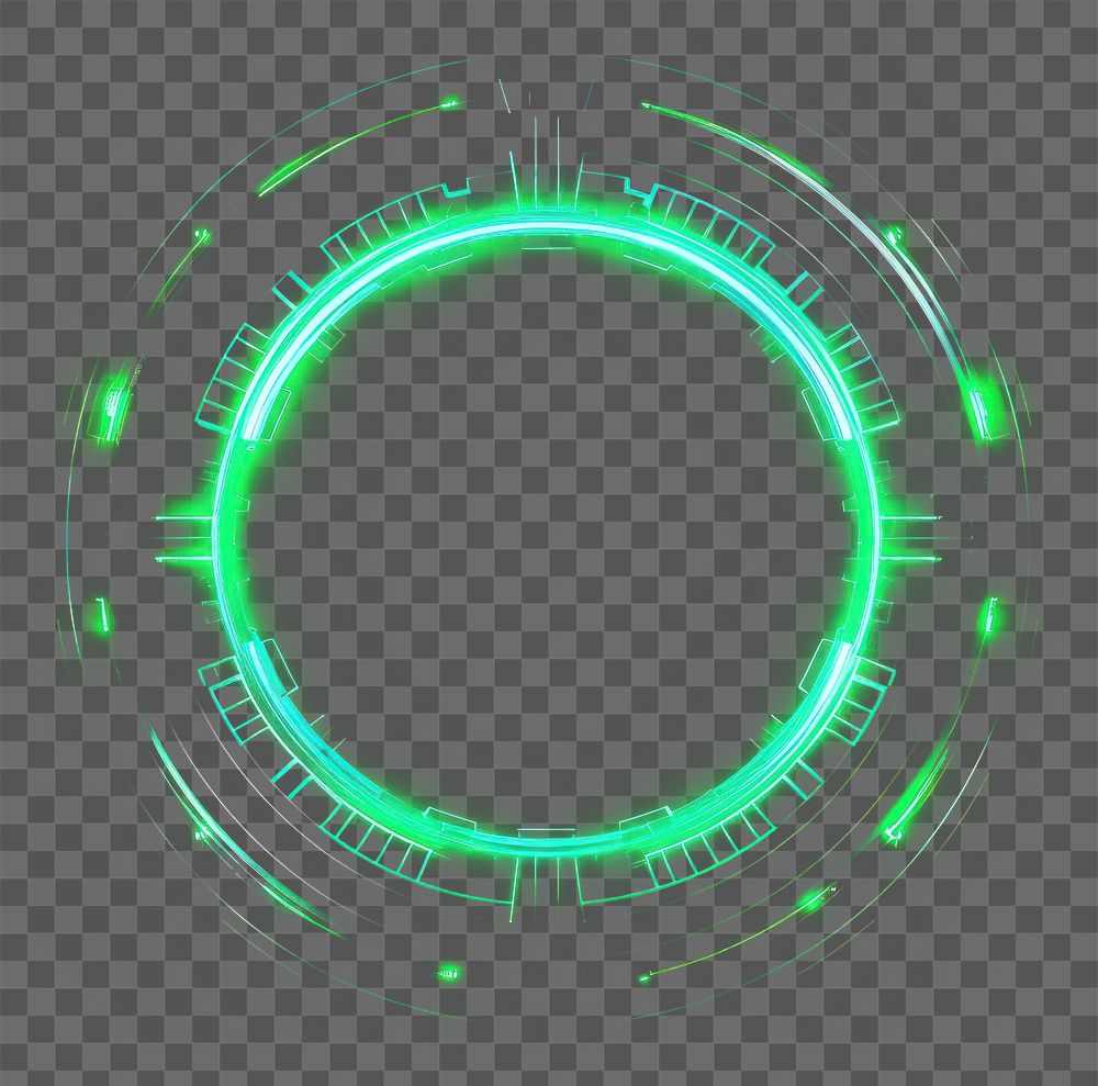 PNG Circle light backgrounds technology green. AI generated Image by rawpixel.