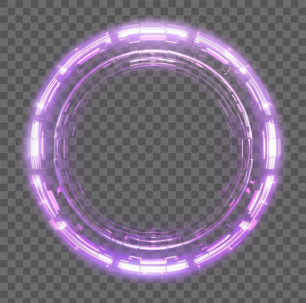 PNG Circle shape purple light technology. .