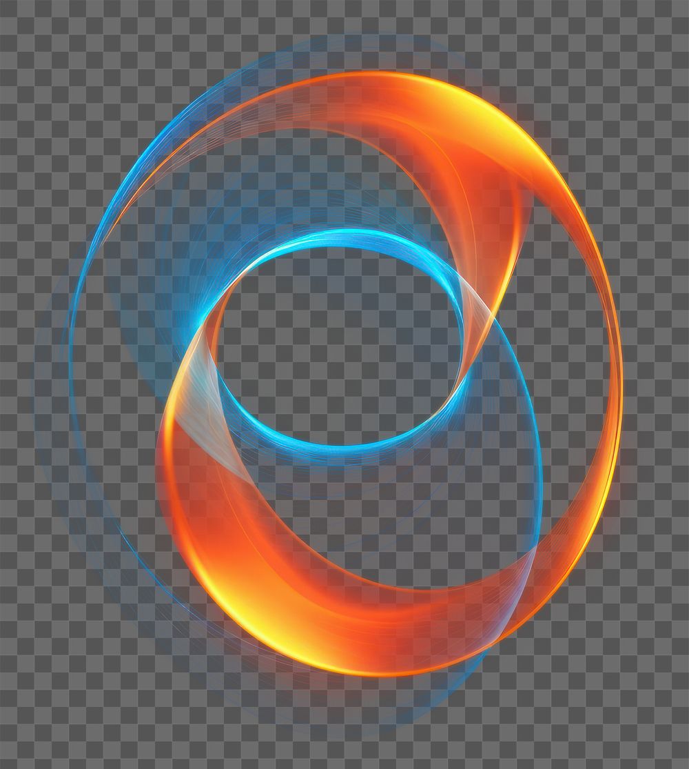 PNG Circle abstract shape technology pattern spiral. AI generated Image by rawpixel.