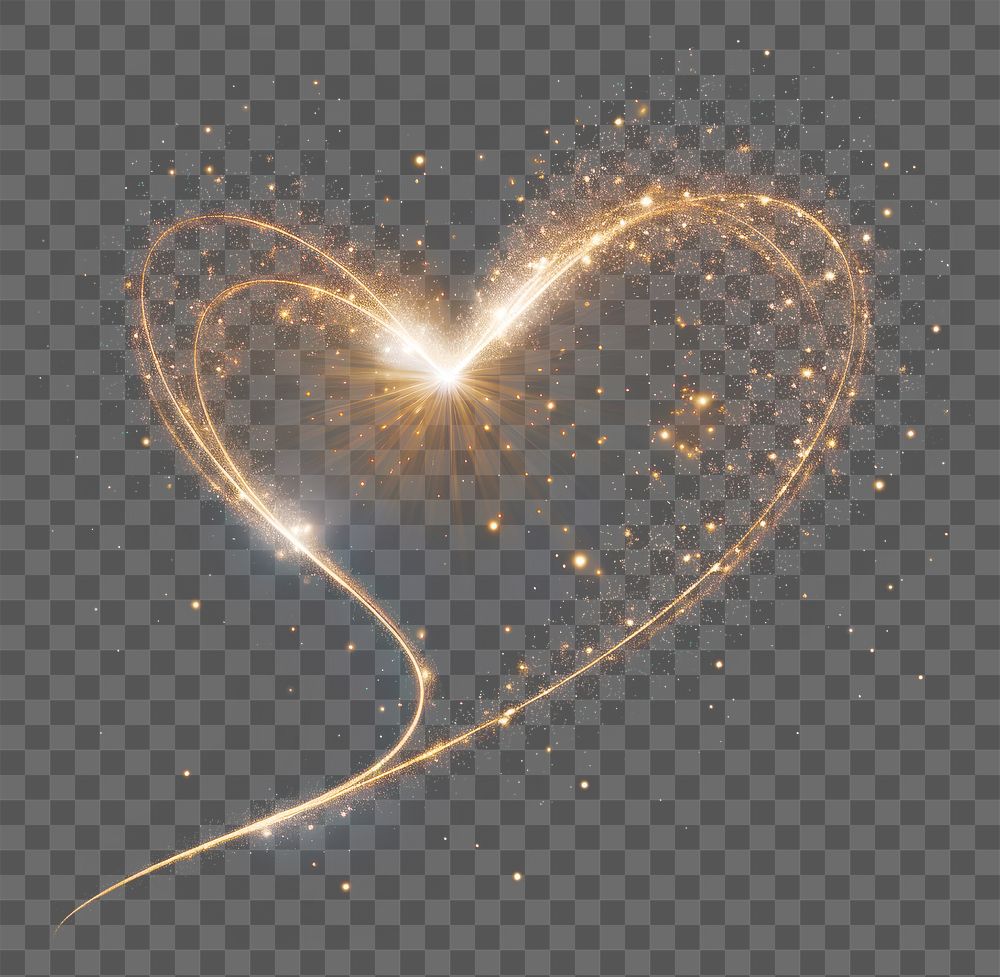 PNG A heartshape astronomy fireworks outdoors. AI generated Image by rawpixel.