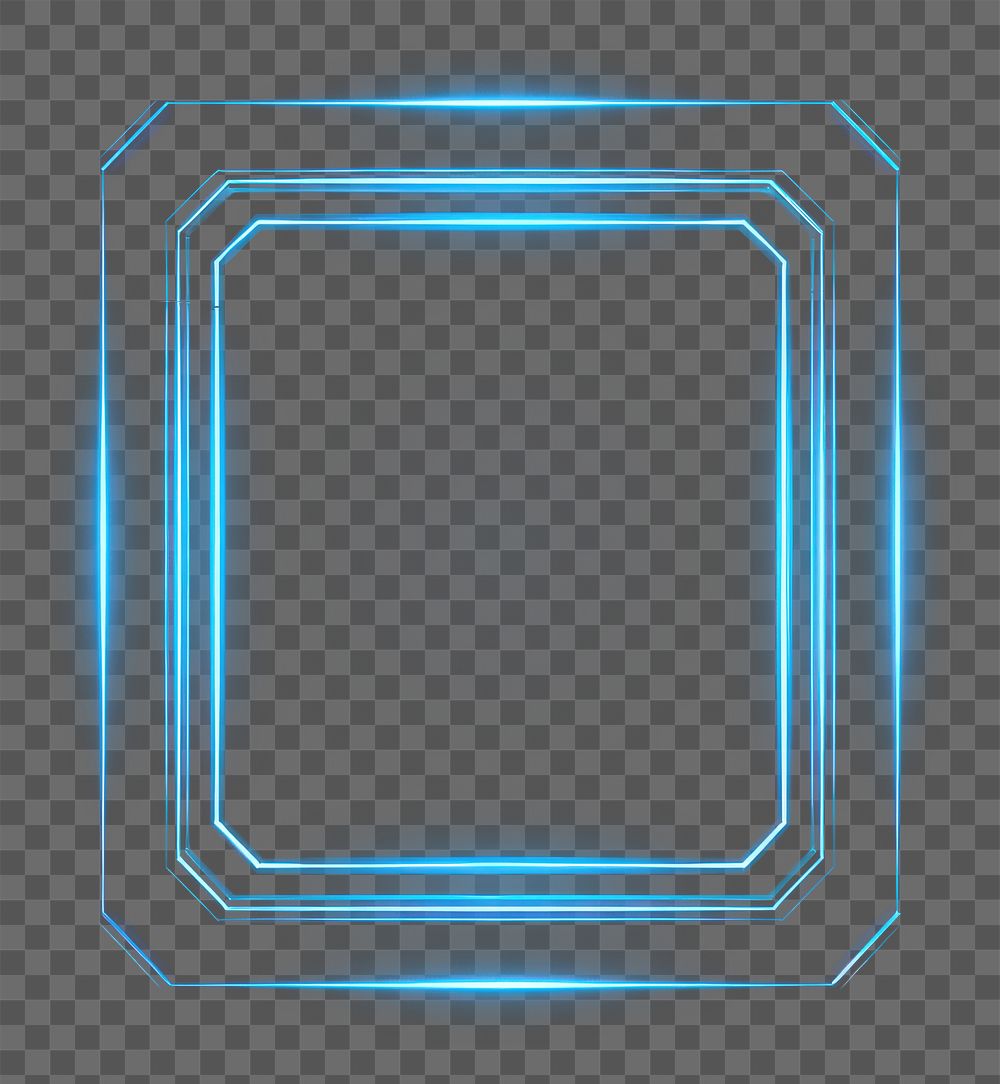 PNG Square shape light technology blue. AI generated Image by rawpixel.