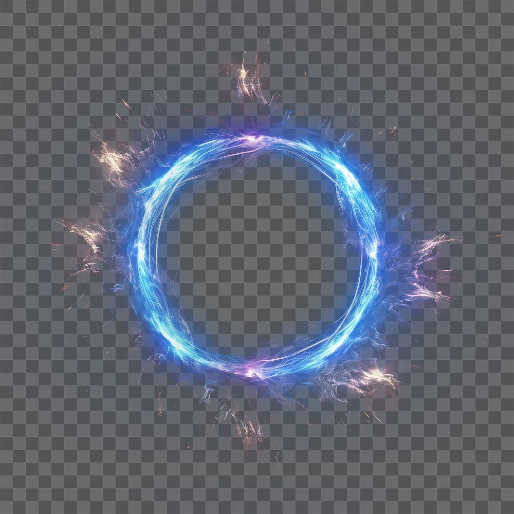 PNG Glowing magic portal effects fireworks night black background