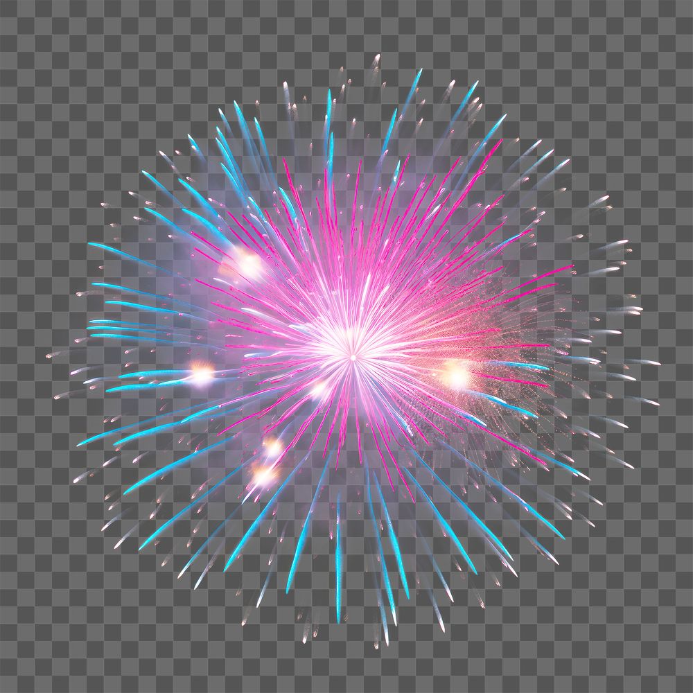 PNG A fireworks outdoors night space. AI generated Image by rawpixel.