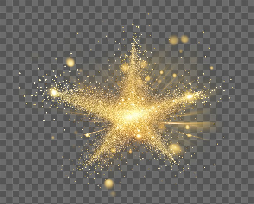 PNG Christmas Golden Particles Star astronomy christmas fireworks AI generated Image by rawpixel