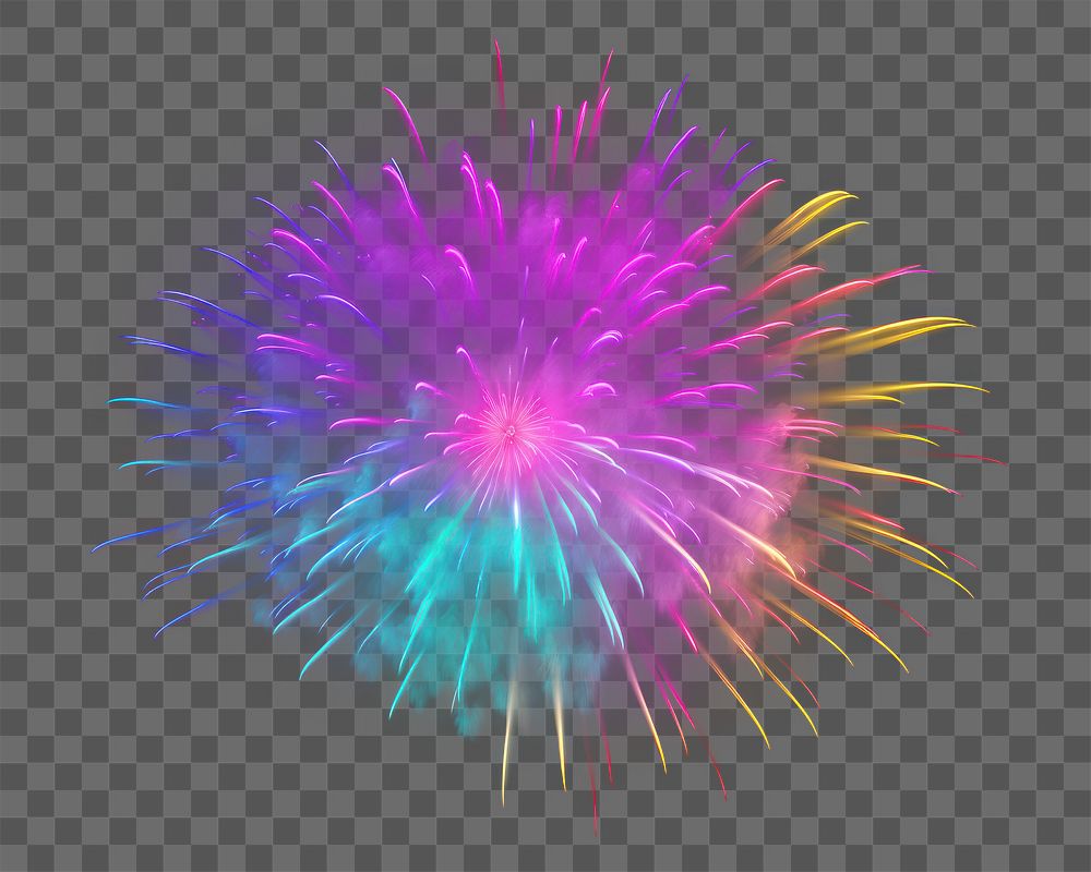 PNG Firework effect fireworks black background inflorescence. AI generated Image by rawpixel.