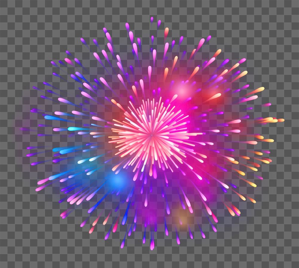 PNG Fireworks light night illuminated. AI generated Image by rawpixel.