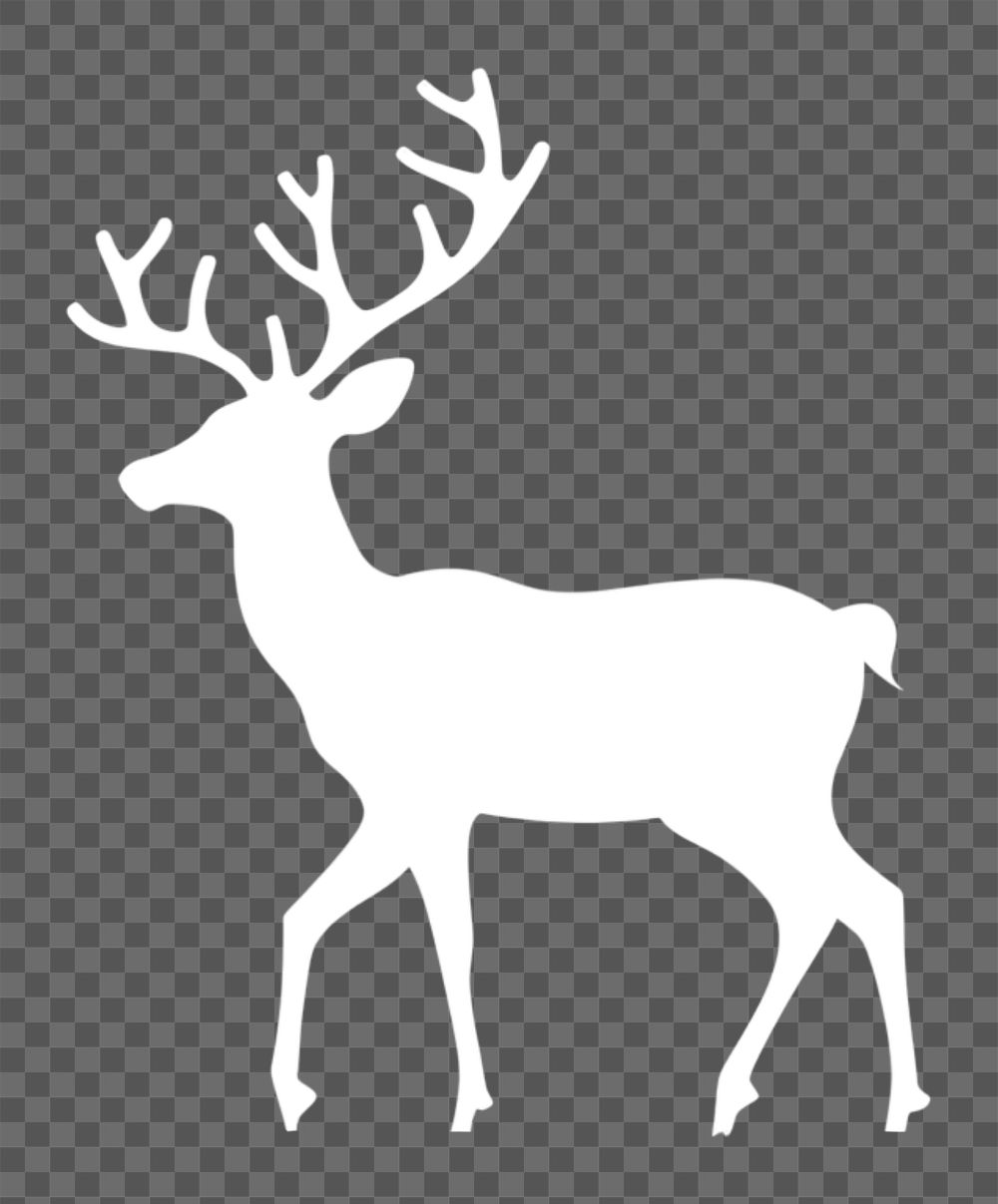 PNG  Reindeer christmas animal mammal. AI generated Image by rawpixel.