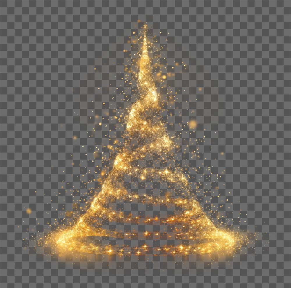 PNG Magic Christmas tree christmas light gold. AI generated Image by rawpixel.