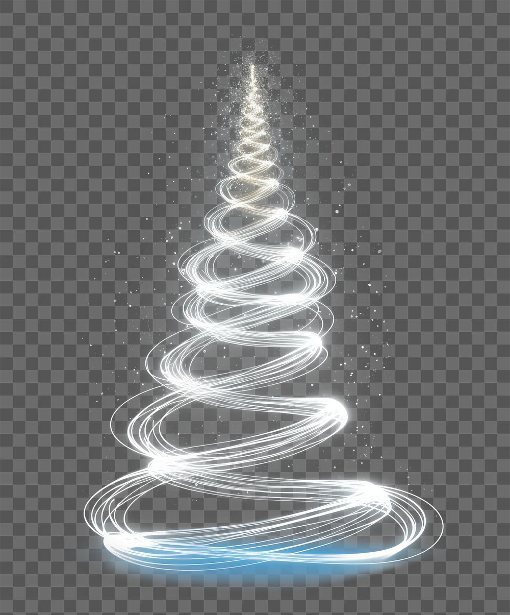 PNG Magic Christmas tree christmas lighting spiral. AI generated Image by rawpixel.