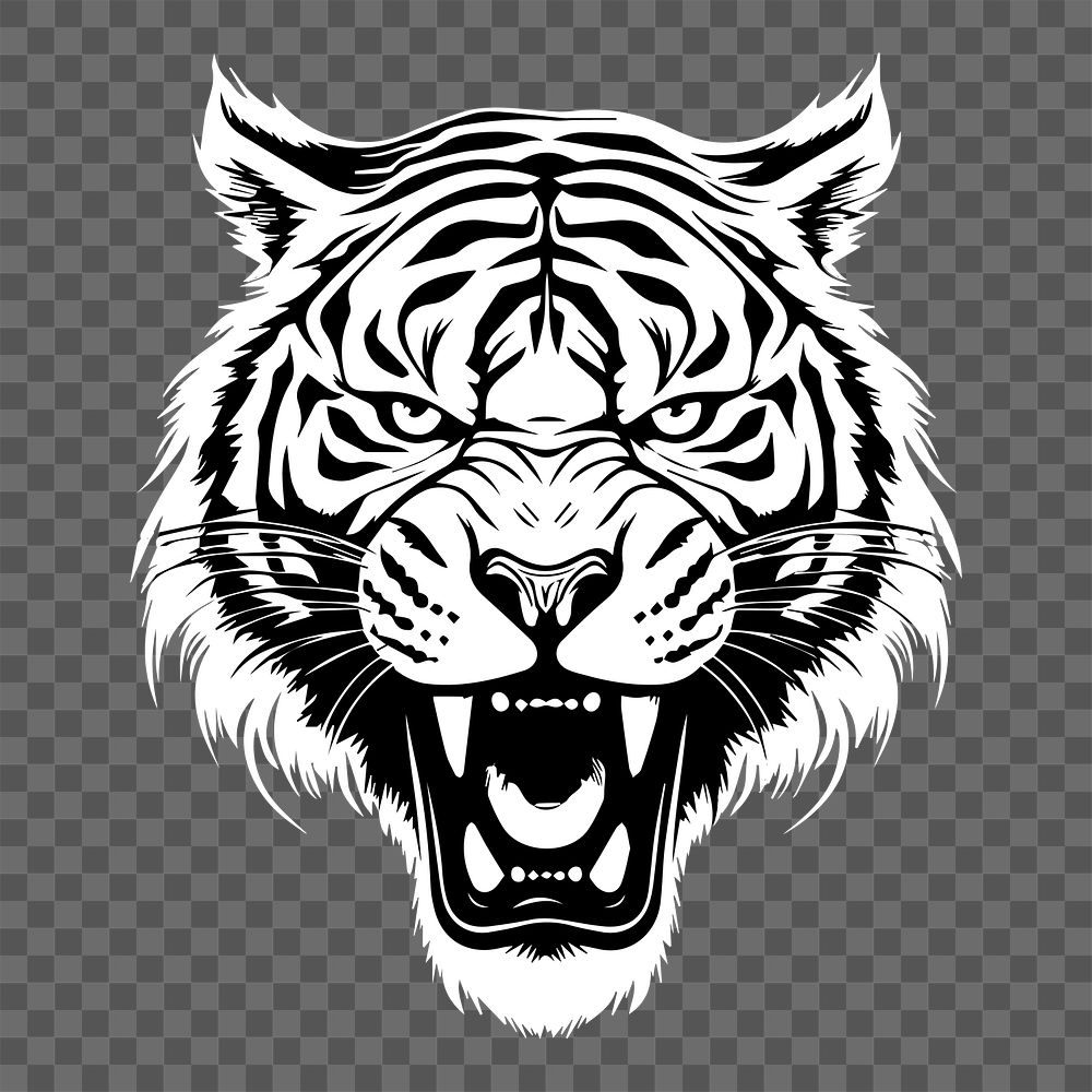 PNG Tiger animal mammal white. | Free PNG - rawpixel