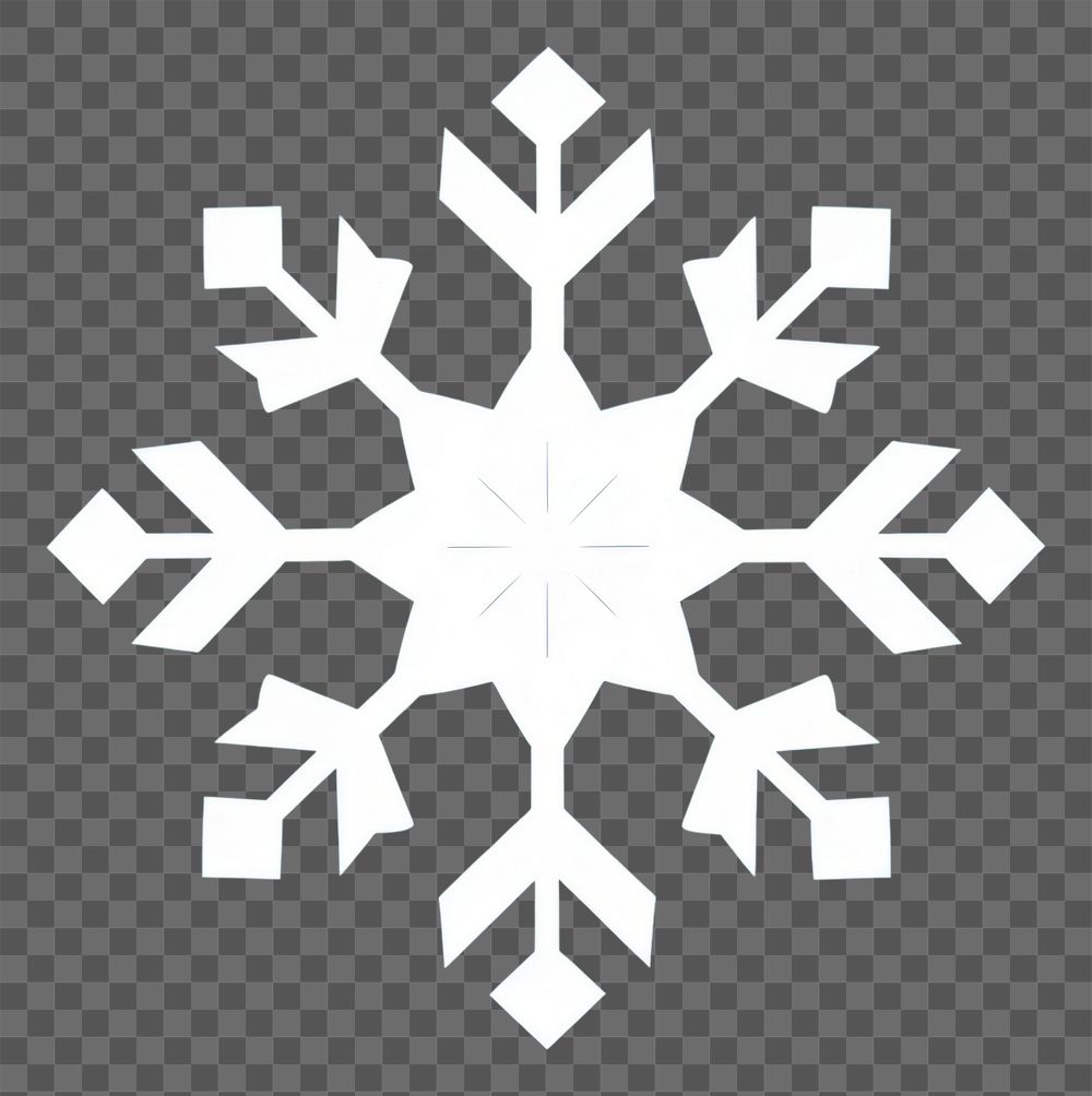 PNG Snow flake symbol snowflake decoration. AI generated Image by rawpixel.