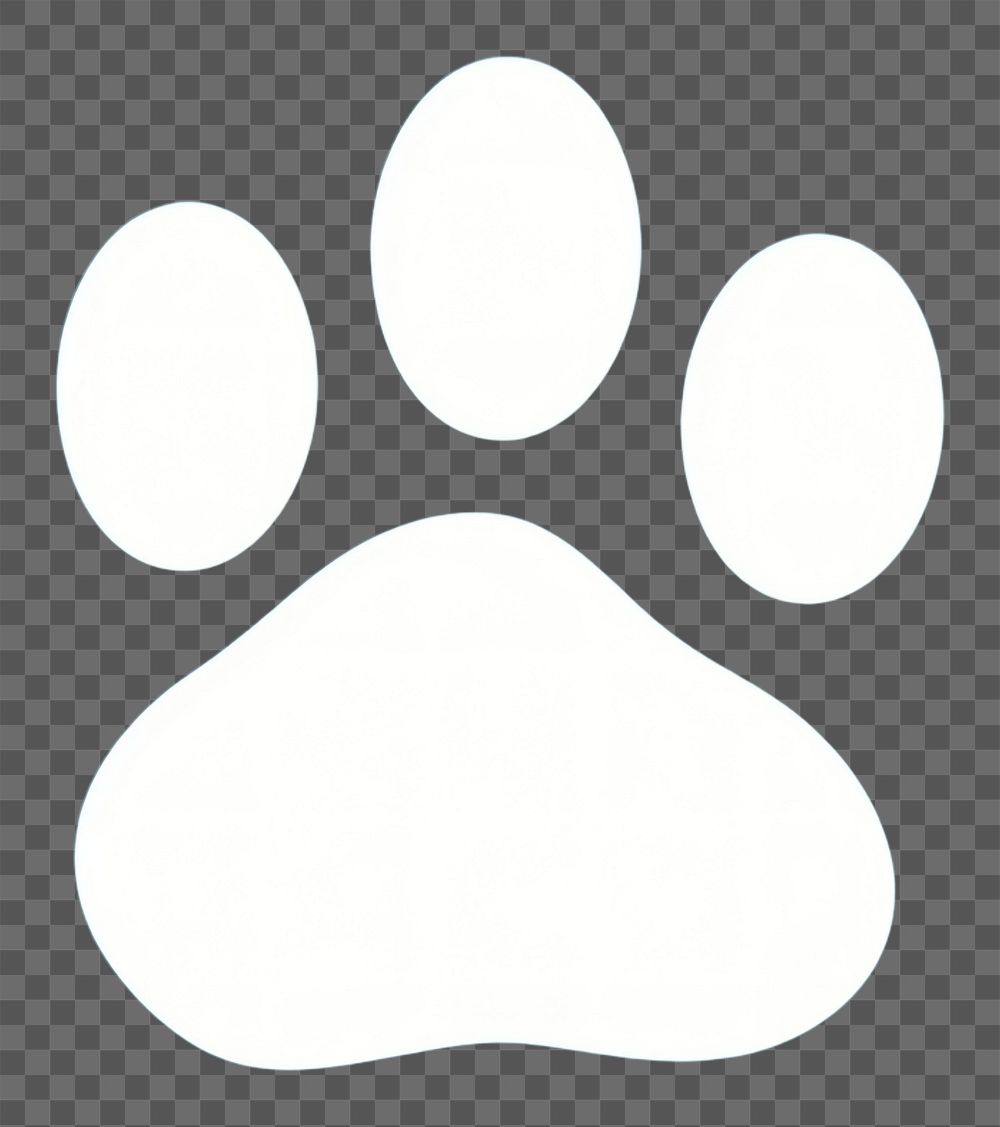 PNG Paw pattern blue carnivora footprint. AI generated Image by rawpixel.