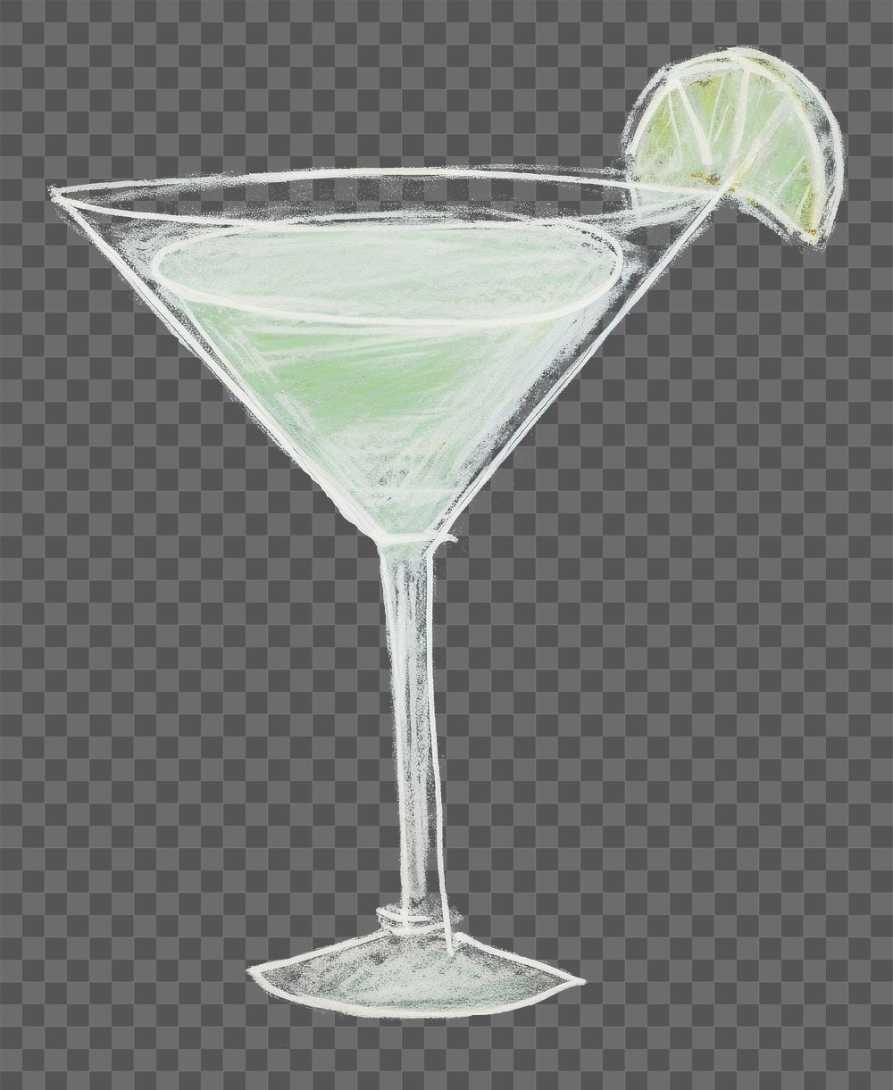 PNG Cocktail martini sketch drink. AI generated Image by rawpixel.