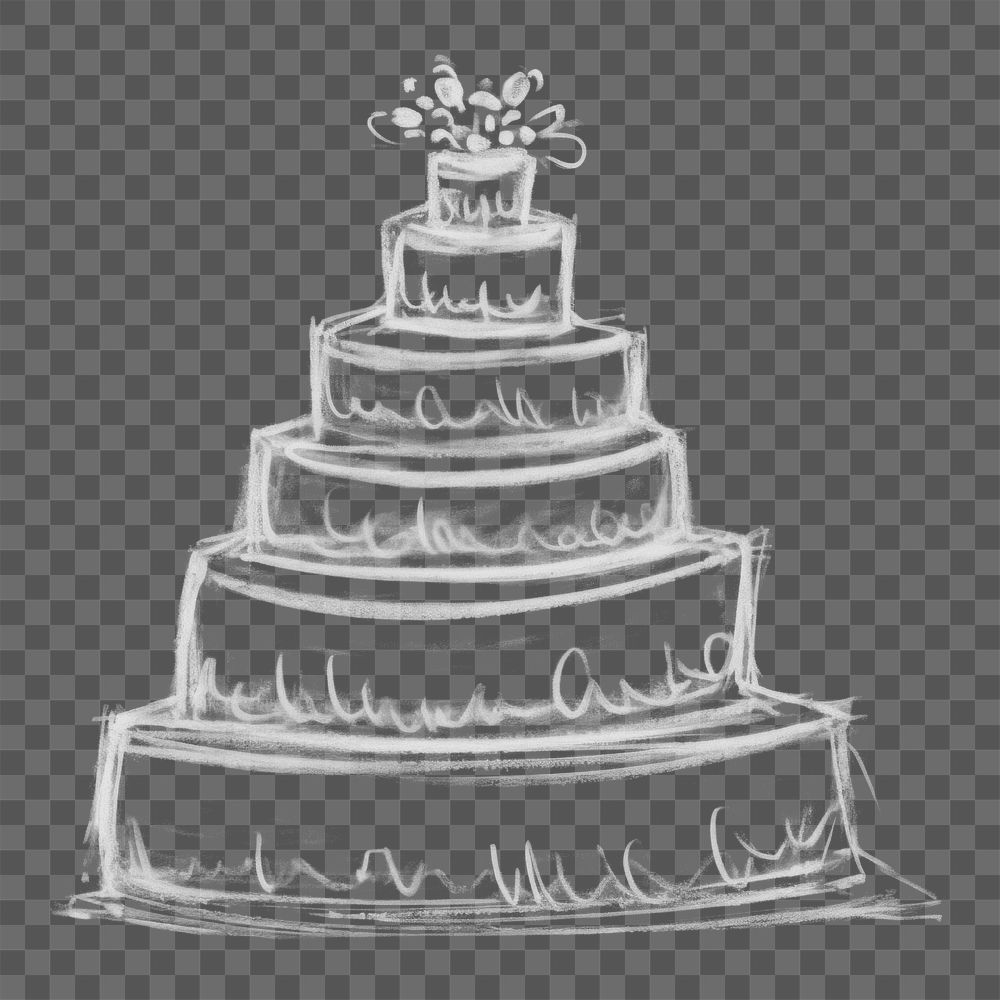 PNG Wedding cake blackboard dessert icing. AI generated Image by rawpixel.