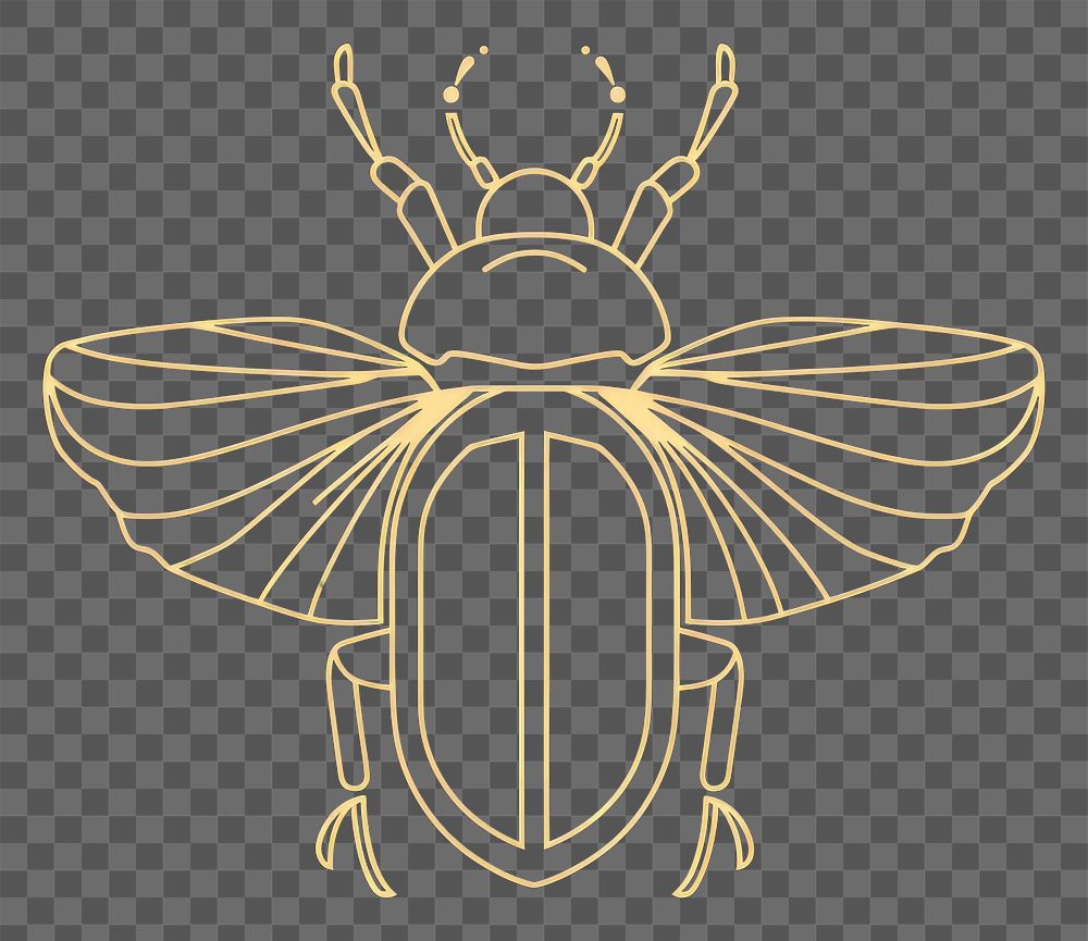 PNG Beetle animal insect logo. AI generated Image by rawpixel.