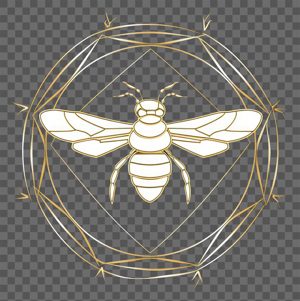 PNG Bee animal insect symbol. AI generated Image by rawpixel.