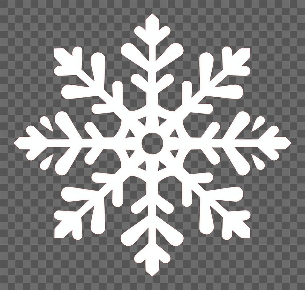 PNG Sillouette snowflake shape celebration decoration. AI generated Image by rawpixel.
