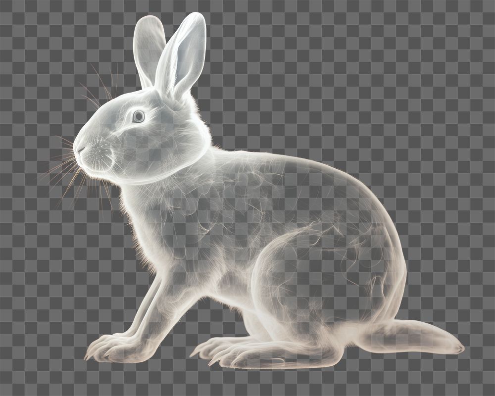 PNG Rabbit animal mammal rodent. AI generated Image by rawpixel.
