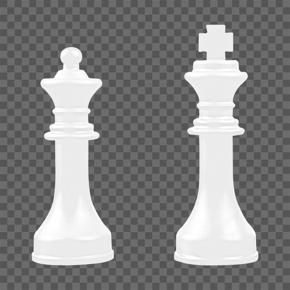 PNG chess pieces, collage element, transparent background