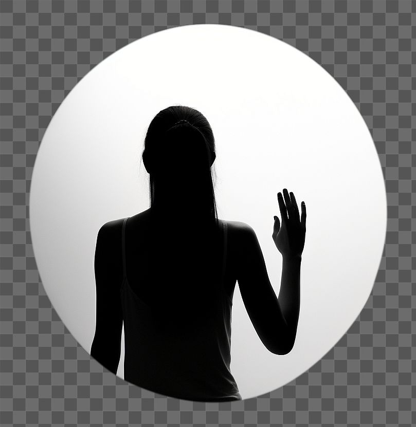 PNG Silhouette photography circle black. AI generated Image by rawpixel.