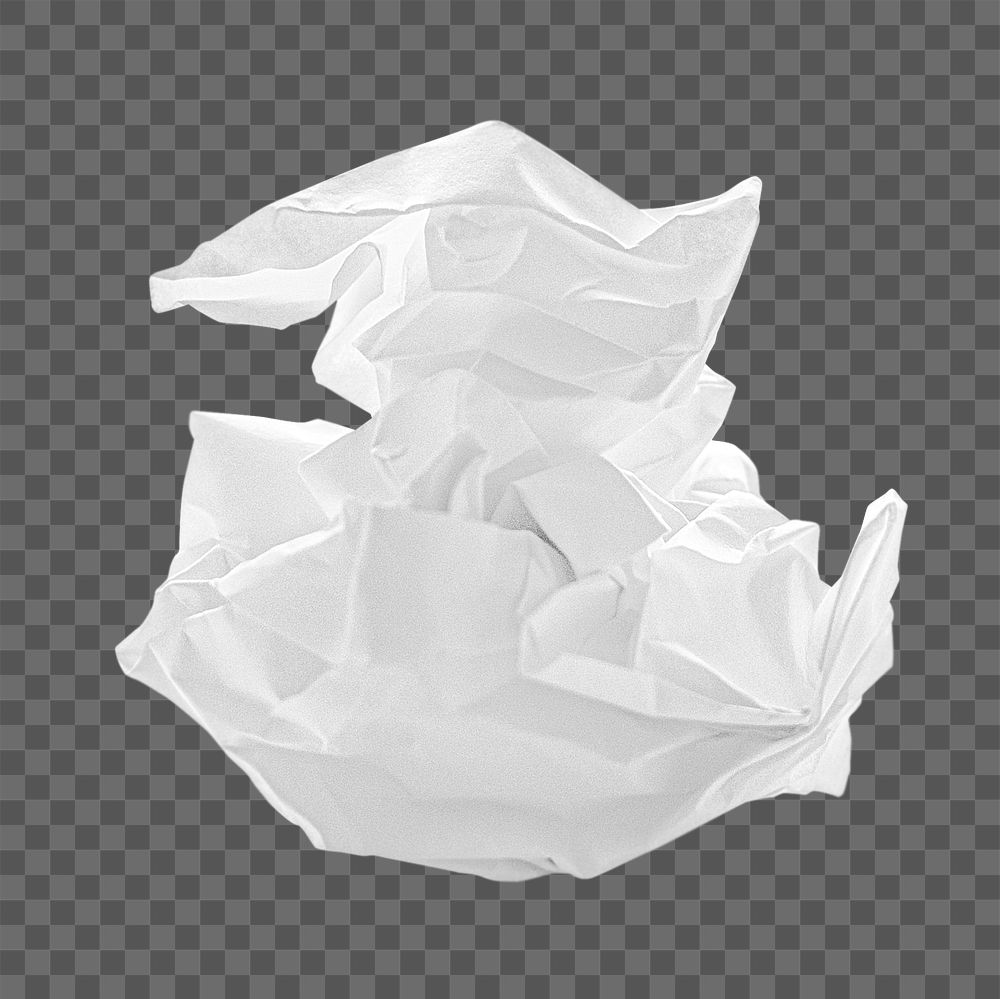 Paper trash png sticker, transparent background