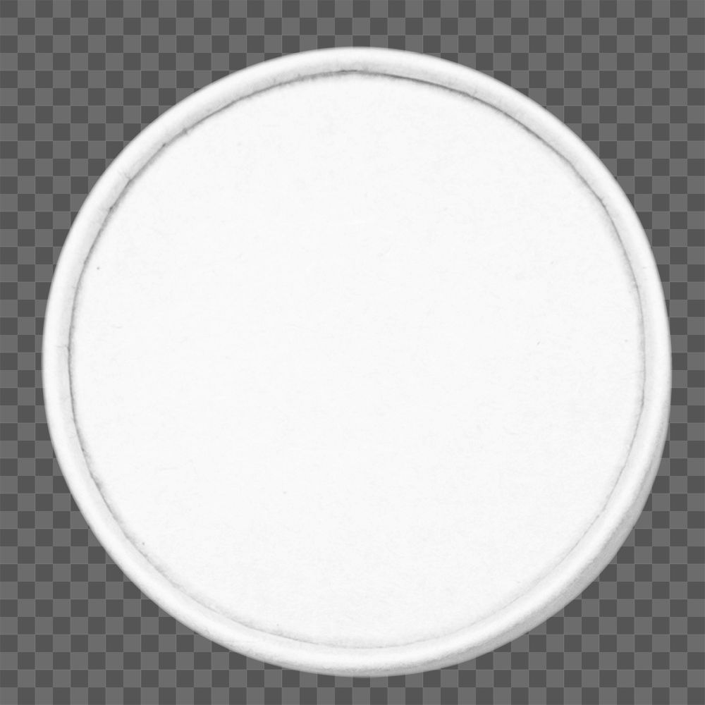 Ice-cream container lid  png sticker, transparent background