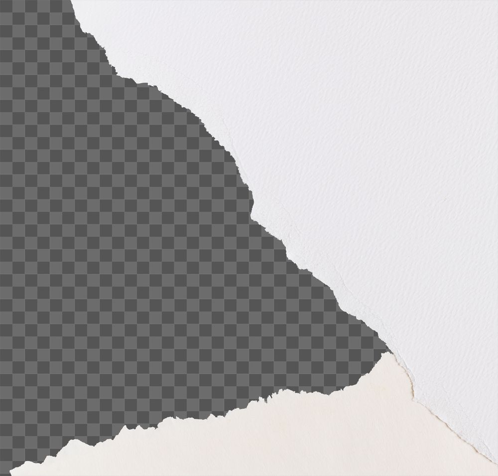 Ripped paper border frame png on diy transparent background