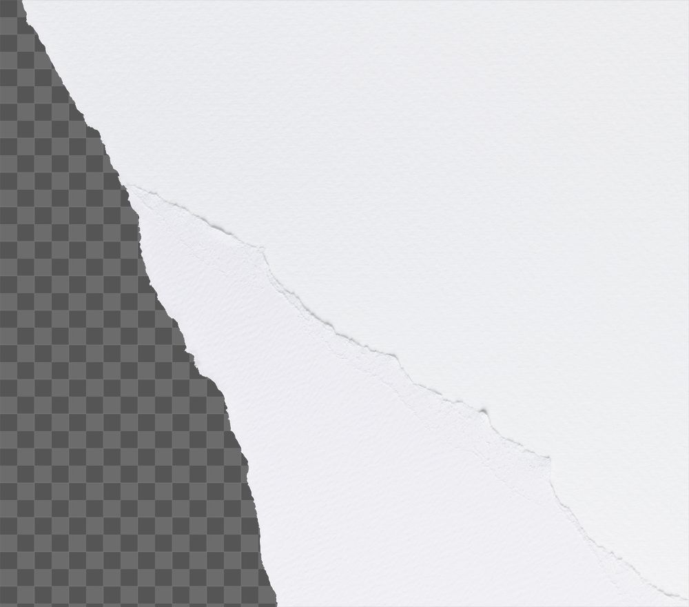 Ripped paper border frame png on diy transparent background