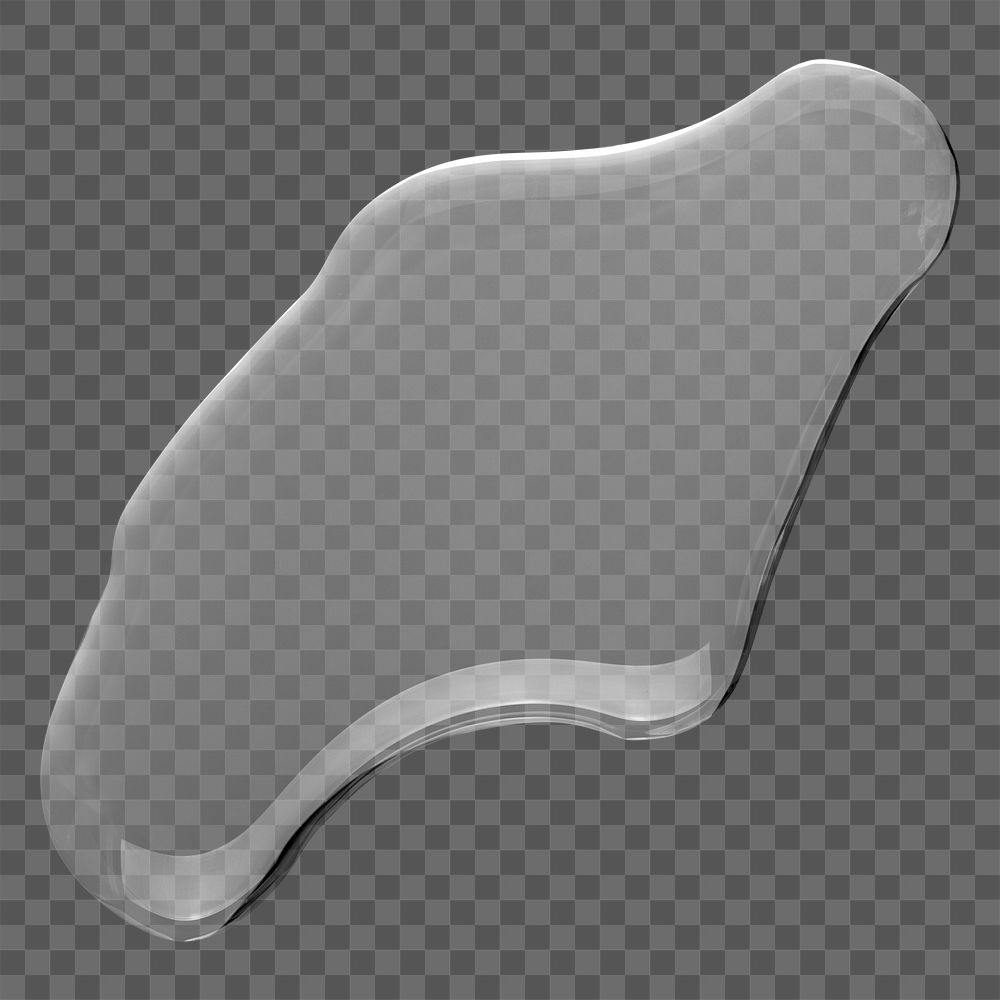 Water png, abstract liquid shape sticker