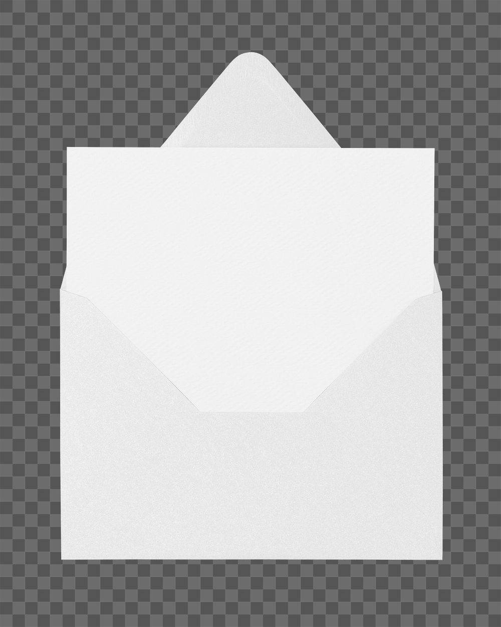 Envelope invitation card png on transparent background
