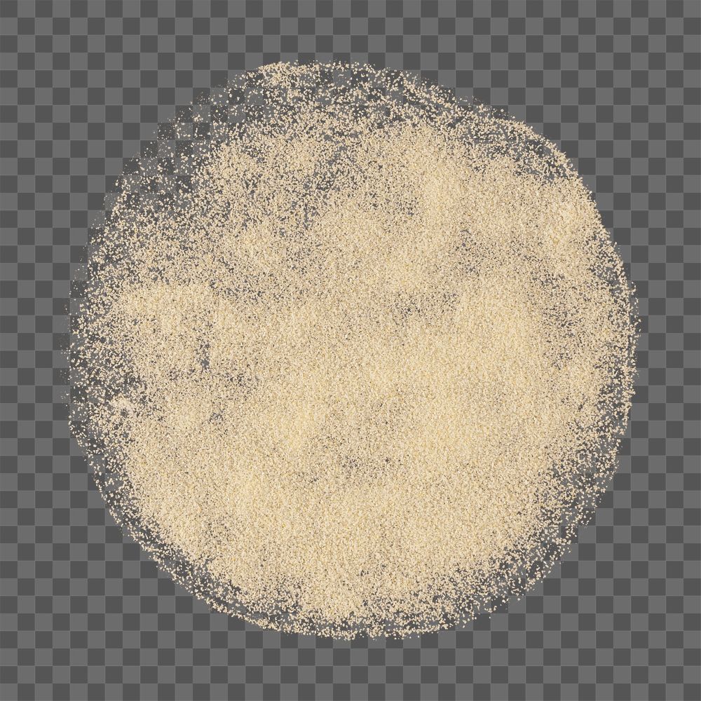 Sand png isolated object, powder texture collage element design