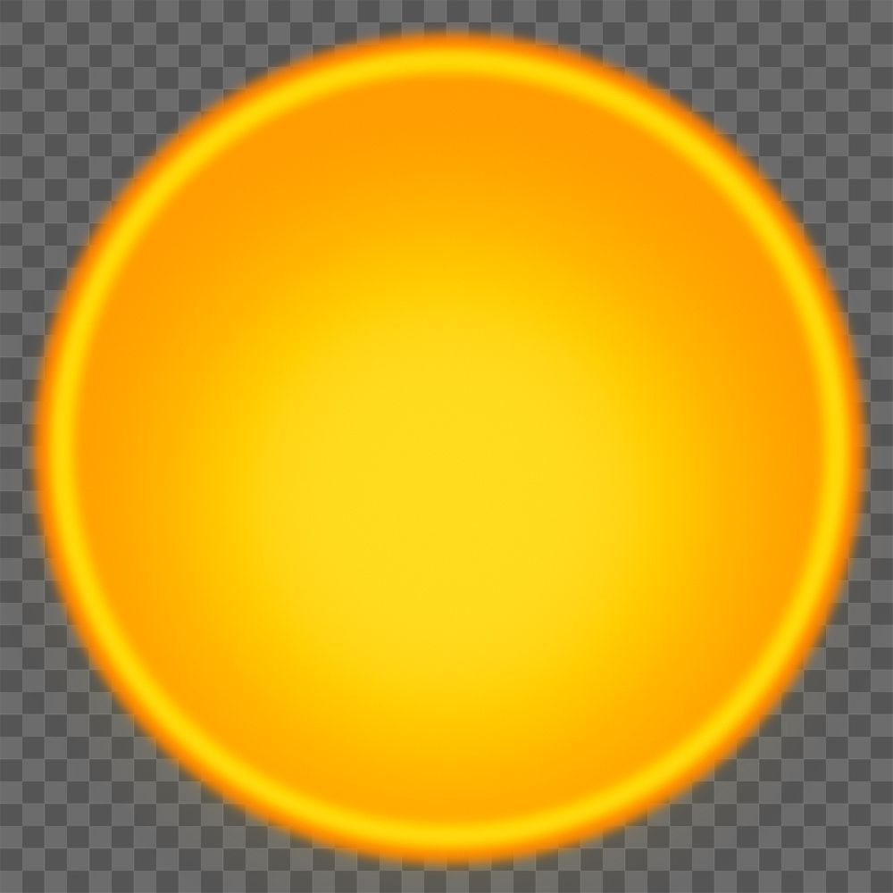 Yellow sunset projector lamp png design element