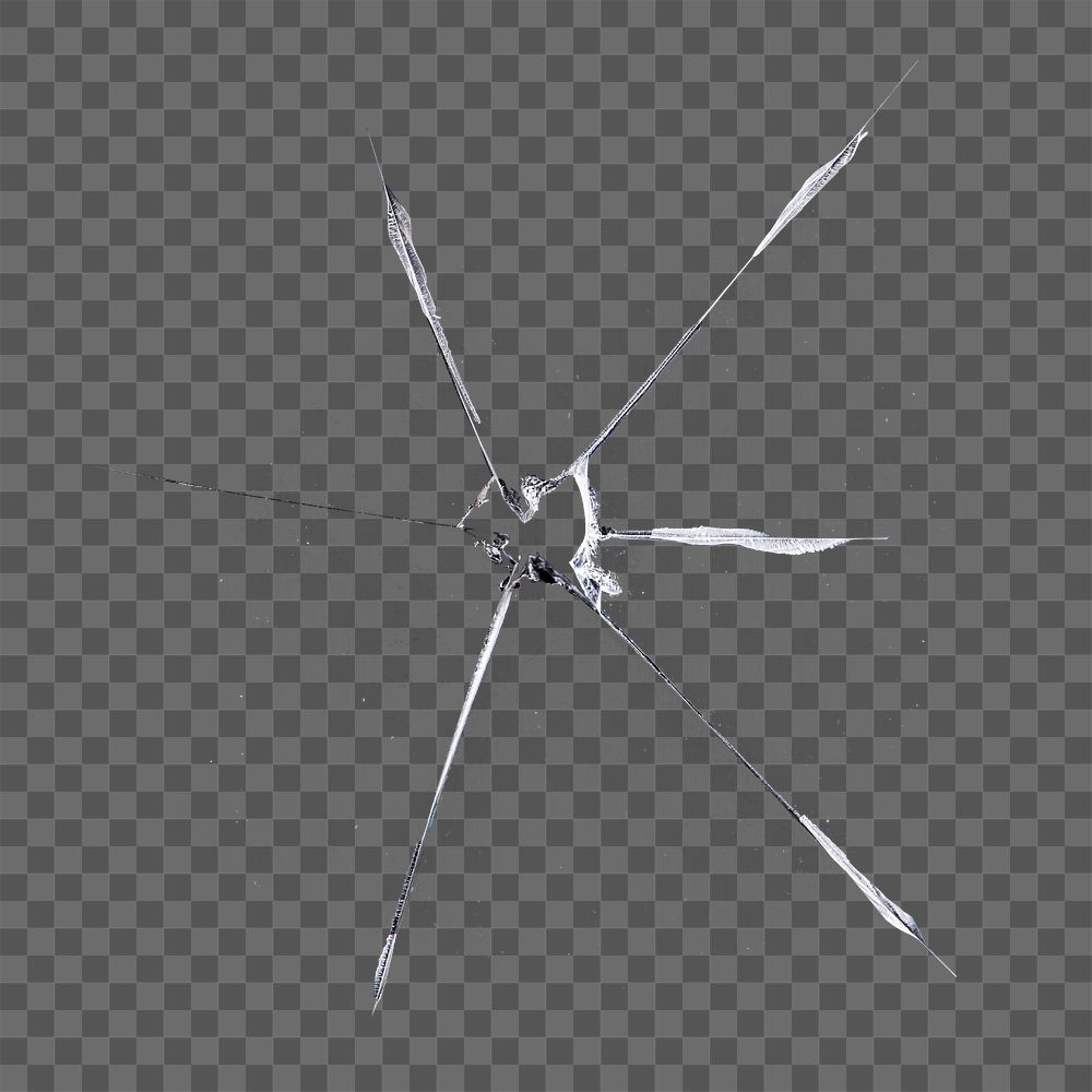 PNG broken shattered glass background transparent